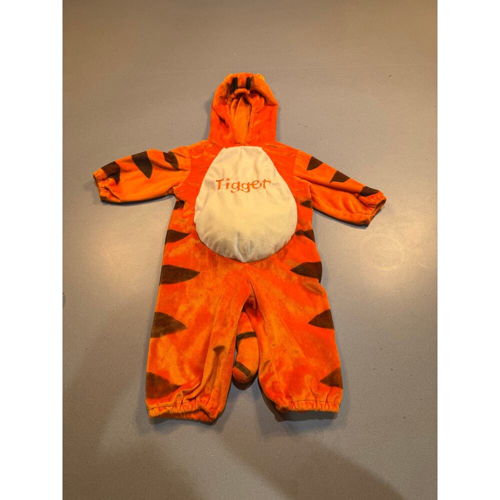 Disney Store Baby Tigger Halloween Costume Hooded Padded Belly 12 Months